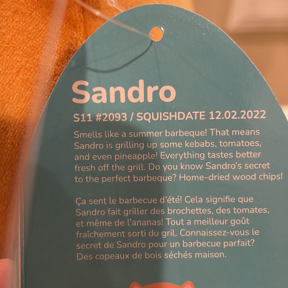 NWT 11” Sandro the Chow Chow Dog Squishmallow-Ultra Rare - Picture 5 of 5